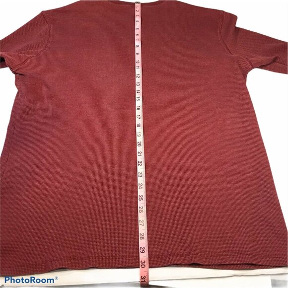 Bleu Ice Mens Sz XXL Shirt Waffle Knit Long Sleeve Crewneck Red New Without Tags - Picture 11 of 11